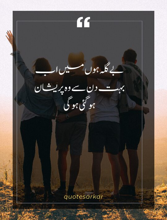 best friend poetry in urdu