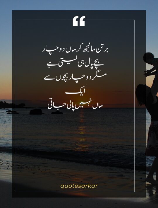 love maa poetry in urdu 2 lines mother day