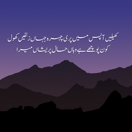 chehra poetry on face in urdu