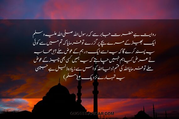 hadees quote in urdu text