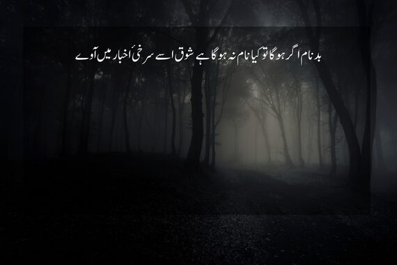 badnaam poetry in urdu